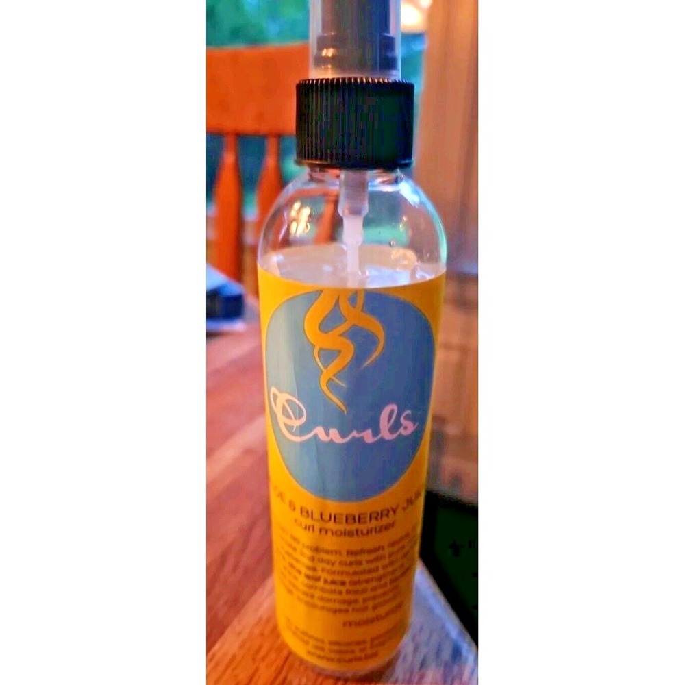 New Sealed Curls Aloe & Blueberry Juice Curl Hair Moisturizer Refresh Spray 8 OZ